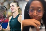 Svitolina įspūdingai nugalėjo Vimbldono finalininkę, Osaka dėl chaoso viešbutyje naktį praleido be miego
