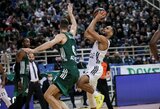 E.Okobo vedamas ASVEL spurtavo rungtynių pabaigoje ir įveikė „Panathinaikos“