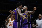 „Hawks“ patiesęs „Lakers“ klubas pratęsė pergalių seriją