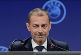 UEFA prezidentas A.Čeferinas: „64 komandų pasaulio čempionatas yra bloga idėja“
