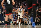 Curry įspūdingai grįžo į aikštę, tačiau lemiamą metimą prametė