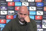 P.Guardiola atsiprašė žaidėjo už už savo komentarą apie viršsvorį