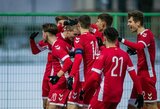  Lietuvos U-21 rinktinė sužais du kontrolinius mačus su A lygos klubais
