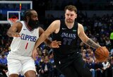 Su J.Hardenu – be pergalės: „Clippers“ krito nesulaikę L.Dončičiaus