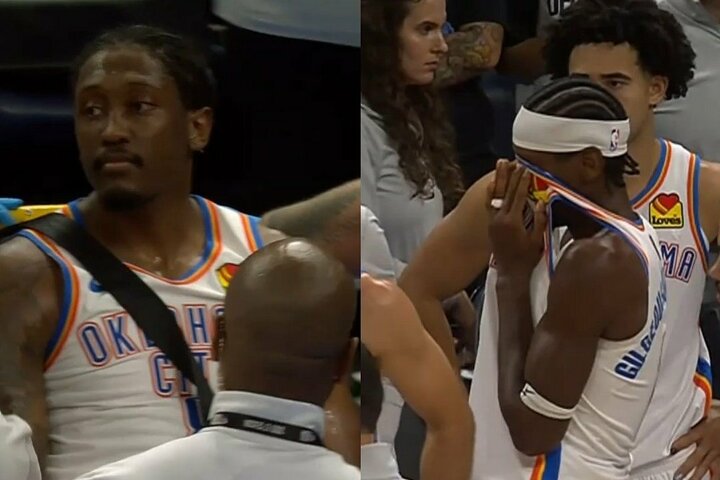 NBA sukrėtė šiurpi trauma: „Thunder“ žvaigždė iš aikštės išgabenta ant neštuvų