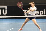 Justina Mikulskytė tolyn žengė sužaidusi vos vieną setą