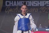 Pasaulio tekvondo čempionate – Meištininkaitės pergalė prieš rusę