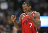 Fantastiškas Kawhi Leonardas ištraukė „Clippers“ į sunkią pergalę