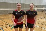 „RSL Lithuanian Junior“ badmintono turnyre – V.Paulauskaitės ir M.Sukackaitės sidabras