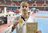 Nojus Jakelaitis iškovojo auksą tekvondo turnyre Bulgarijoje