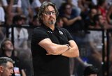 Finalą pralaimėjęs Trinchieri buvo piktas ir nenorėjo kalbėti apie galimą Motiejūno atvykimą