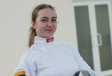 Jonynaitė ir Grabovskytė Europos jaunimo fechtavimo čempionate nukeliavo iki aštuntfinalio