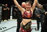 Dominavusi W.Zhang išrašė T.Suarez pirmą karjeros pralaimėjimą ir apgynė UFC čempionės diržą