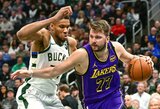 Dončičius paprašė „Lakers“ į komandą prisivilioti Antetokounmpo