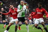 Puikius įvarčius pelniusi „Manchester United“ namuose atėmė taškus iš „Liverpool“ 