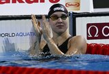 G.Walsh pagerino 9-ą pasaulio rekordą per savaitę, R.Meilutytė išvengė būtinybės stovėti šalia ruso