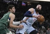 J.Valančiūnas su „Wizards“ neatsilaikė prieš be lyderių žaidusią „Bucks“ ekipą