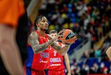 W.Clyburno vedama CSKA patiesė karjeros mačą sužaidusį T.Dorsey ir „Olympiacos“ klubą