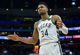 „Bucks“ rungtynes užbaigė be traumą patyrusio G.Antetokounmpo