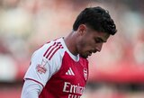 „Arsenal“ netektis: iš rikiuotės iškrito traumą patyręs Kai Havertzas 
