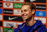 „Man nepatinka ir aš tam nepritariu“: Frenkie de Jongas pasipiktino tuo, kad Ispanijos lygos rungtynes reiks žaisti Majamyje