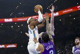 46 taškus įmetęs Shai pratęsime išgelbėjo „Thunder“