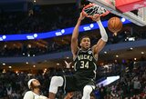 G.Antetokounmpo vedama „Bucks“ pratęsė pergalių seriją