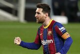 L.Messi pagerino dar vieną rekordą, o „Barcelona“ iškovojo triuškinamą pergalę  