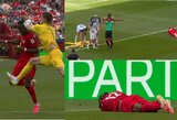 Rooney pažėrė kritikos teisėjui: „Jis galėjo netekti sąmonės, tai 100 proc. raudona kortelė“