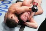 A.Albazi išliko nenugalėtas: pergalę pagrindinėje UFC turnyro kovoje šventė skirtingu teisėjų sprendimu ir reikalauja titulinės kovos