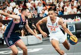 Olimpiniai 3x3 čempionai net nepateko į Europos čempionato pusfinalį