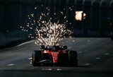 Dramatiškose Singapūro GP lenktynėse – C.Sainzo triumfas, nutraukta „Red Bull“ serija ir G.Russello avarija paskutiniame rate