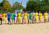 Pirmose rungtynėse paplūdimio futbolo rinktinė pralaimėjo danams