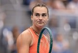 99 savaites karaliaujanti Sabalenka gali būti išstumta iš sosto jau šį vakarą: „Mielai iškeisčiau pirmą vietą į „US Open“ titulą“