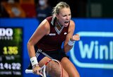 Estija švenčia: nuostabų žaidimą demonstruojanti A.Kontaveit pateko į „WTA Finals“ turnyrą