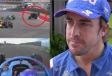 Šiurpią avariją išgyvenęs F.Alonso po „Haas“ protesto prarado pelnytus taškus, „Alpine“ ruošia apeliaciją
