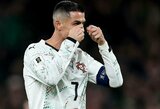 Rungtynes su airiais pamiršti norintis Portugalijos rinktinės treneris pakomentavo Cristiano Ronaldo raudoną kortelę