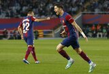 R.Lewandowskio pelnytas dublis padovanojo „Barcelonai“ pergalę prieš „Alaves“