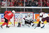Įspūdingo Latvijos vartininko žaidimo neužteko: Šveicarija šventė antrą pergalę pasaulio čempionate