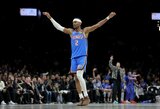 24 taškus per du kėlinius praleidusi „Thunder“ laimėjo 10 kartą iš eilės