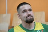 Treniruotėje čiurną patikrinęs Margiris Normantas su viltimi laukia šeštadienio