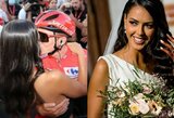 „Giro d‘Italia“ lyderiui – žmonos staigmena lenktynių metu: „Palaikysiu tave visur ir visada“