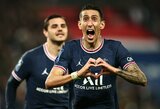 Pirmąjį rungtynių įvartį praleidęs PSG klubas 88-ąją minutę išplėšė pergalę prieš „Lille“ futbolininkus 