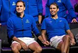 R.Federerį už rankos laikęs ir ašaras liejęs R.Nadalis: „Dalis manęs išėjo kartu su Rogeriu“