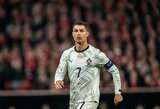 C.Ronaldo prieš atsakomąsias rungtynes su Danija: „Noriu, kad Portugalija laimėtų. Jei laimėtume ir aš nežaisčiau, pasirašyčiau tam“  