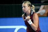 A.Kontaveit atsidūrė per žingsnį nuo „WTA Finals“ turnyro: estė laimėjo pusfinalį ir susitiks su S.Halep