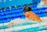 Meilutytė plaukė lėčiau už Jefimovą, bet diskvalifikacijos išvengusi Lietuvos rinktinė su nauju rekordu išplėšė bilietą į finalą