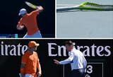 Ispanas rėkė ant „neišmanėlių girtuoklių“, daužė raketę ir emocingai atšventė pergalę „Australian Open“ turnyre