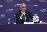 FIFA prezidentas apie galimybę pakviesti italus į pasaulio čempionatą: „Gal surimtėkime?“