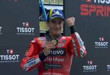 Po kritimų treniruotėse atsitiesęs Marcas Marquezas laimėjo Nyderlandų GP sprintą